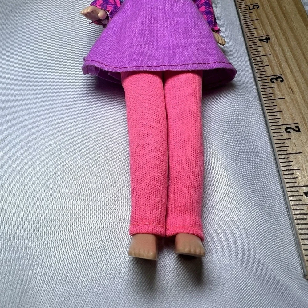 1992 Vintage Kid Kore Girl's Club Doll in Pink Blue Purple Outfit Blond Blue Hat